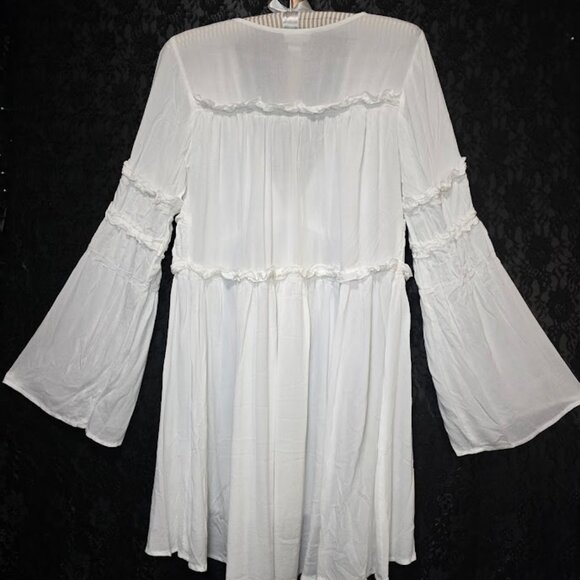 NWOT POL Boho Vibe Bell Sleeve Tunic M - Picture 8 of 10